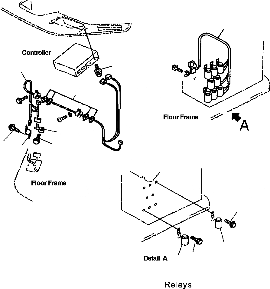 Схема запчастей Komatsu WA250-3MC - K7-A КОНДИЦ. ВОЗДУХА ЭЛЕКТР. И КРЕПЛЕНИЕ (заводской номер A7- ) OPERATORXD S ОБСТАНОВКА И СИСТЕМА УПРАВЛЕНИЯ