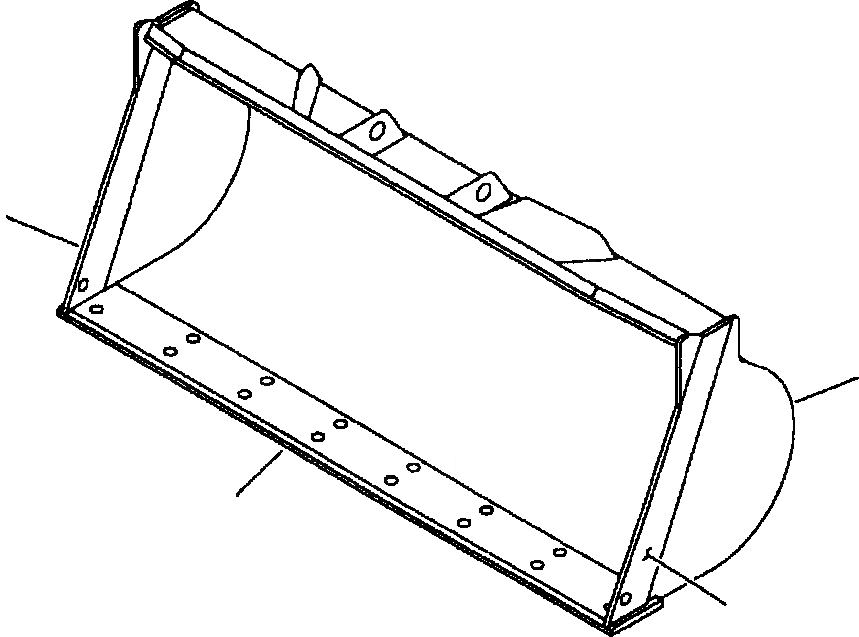 Схема запчастей Komatsu WA250-3MC - T-A EXCAVATING КОВШ, .8 CU M С РЕЖУЩ. КРОМКОЙ НА БОЛТАХ, .9 CU M РАБОЧЕЕ ОБОРУДОВАНИЕ