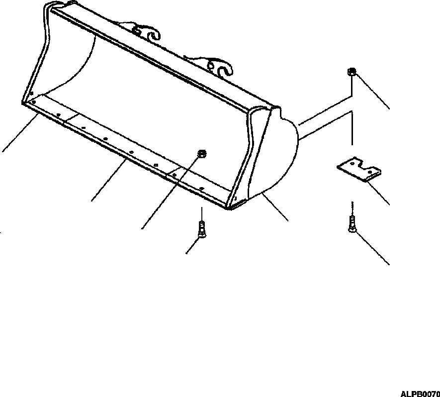 Схема запчастей Komatsu WA250-3MC - T-A КОВШ . CU YD РАБОЧЕЕ ОБОРУДОВАНИЕ