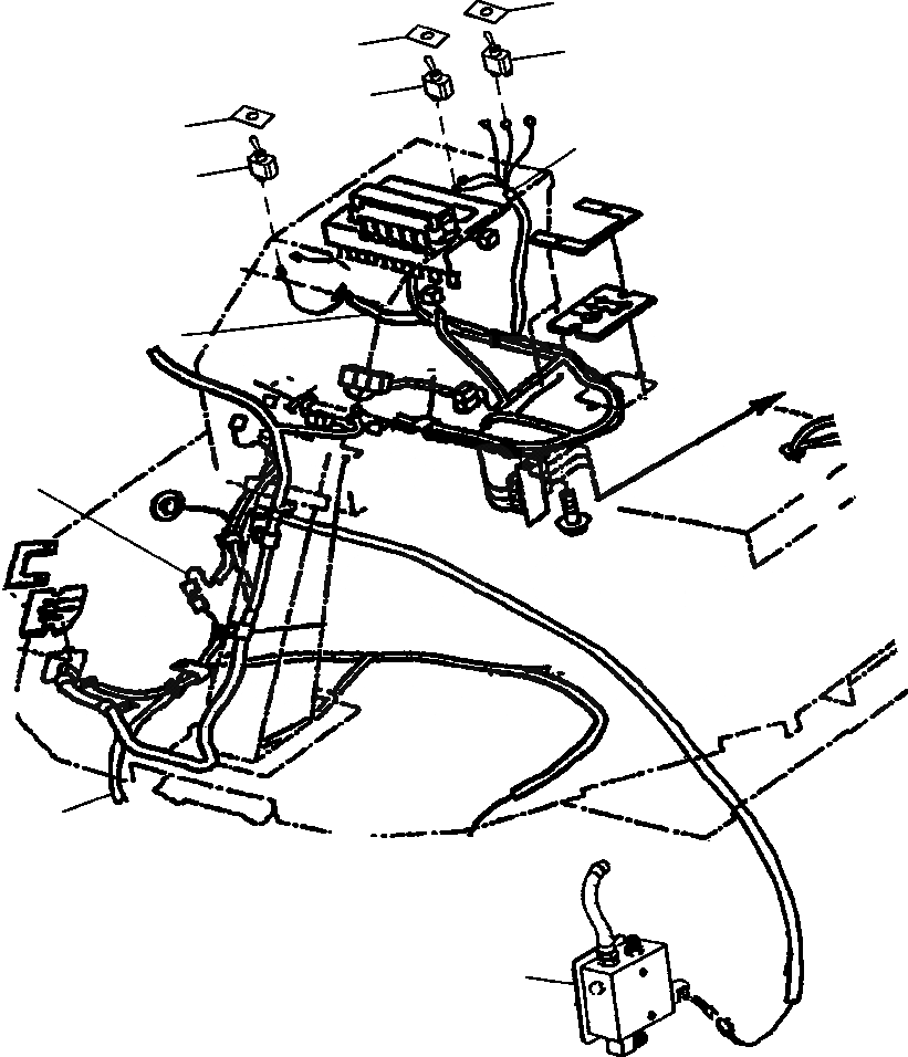 Схема запчастей Komatsu WA250-3MC - T-A ПОЛ Э/ПРОВОДКА BROOM РАБОЧЕЕ ОБОРУДОВАНИЕ