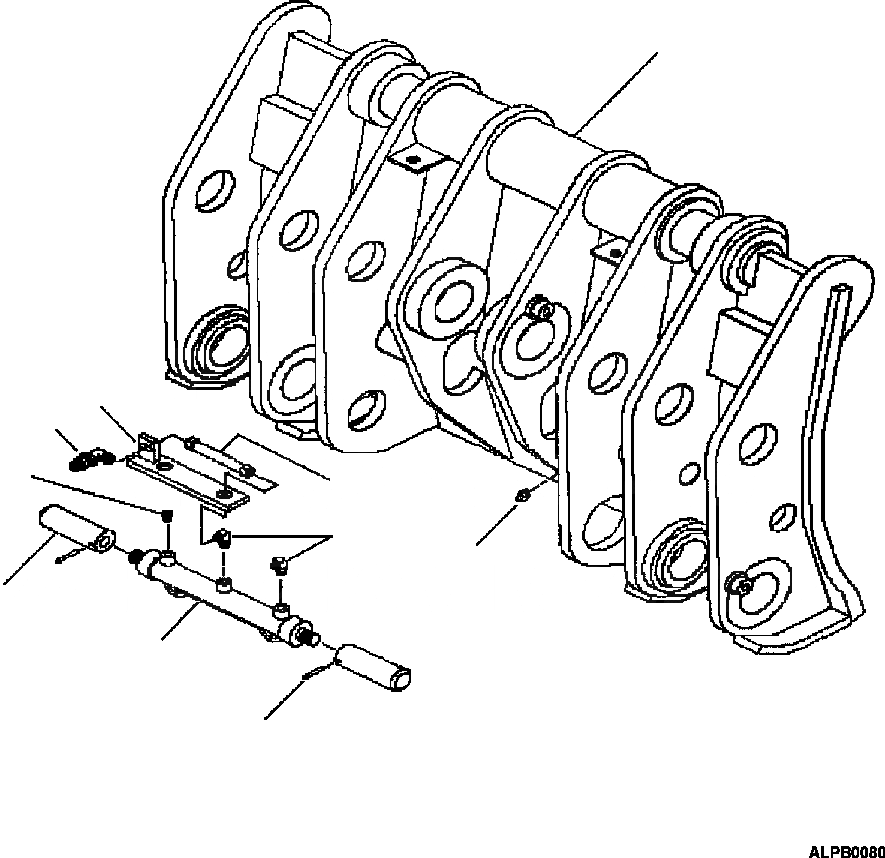 Схема запчастей Komatsu WA250-3MC - T-A ГИДРАВЛ COUPLER РАБОЧЕЕ ОБОРУДОВАНИЕ