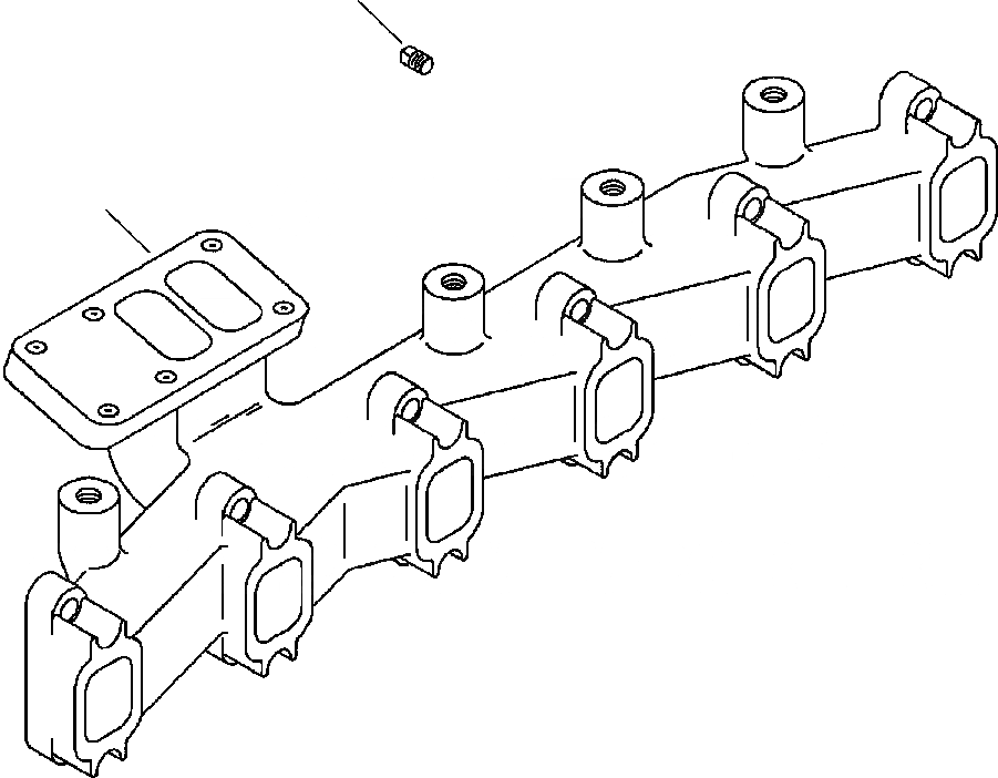 Схема запчастей Komatsu WA250PT-3MC - FIG. A8-AA8 ВЫПУСКНОЙ КОЛЛЕКТОР ДВИГАТЕЛЬ