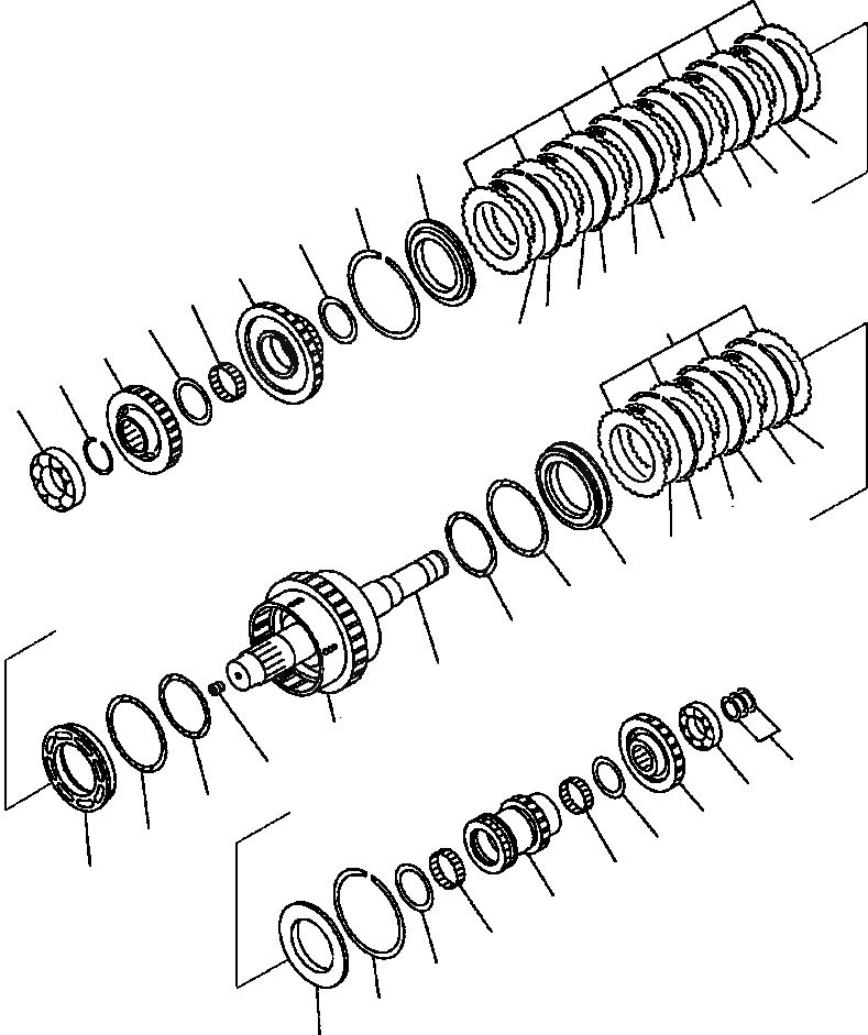 Схема запчастей Komatsu WA250PT-3MC - FIG. F-A ТРАНСМИССИЯ - 2 И 4 МУФТА СИЛОВАЯ ПЕРЕДАЧА И КОНЕЧНАЯ ПЕРЕДАЧА
