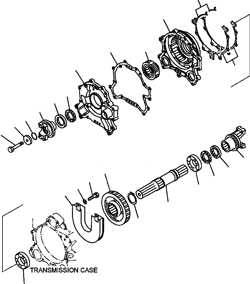 Схема запчастей Komatsu WA250PT-3MC - FIG. F-A ТРАНСМИССИЯ - ВЫХОДНОЙ ВАЛ СИЛОВАЯ ПЕРЕДАЧА И КОНЕЧНАЯ ПЕРЕДАЧА