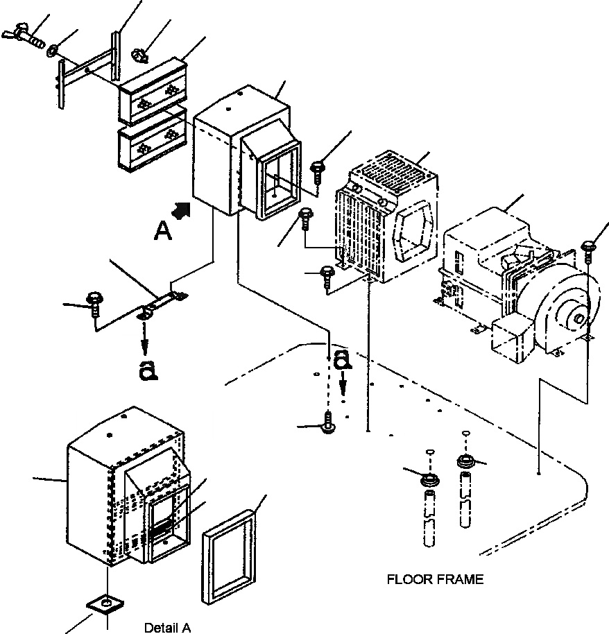 Схема запчастей Komatsu WA250PT-3MC - FIG. K7-A ОБОГРЕВАТЕЛЬ./КОНДИЦ. ВОЗДУХА - ОТСЕК ФИЛЬТРОВ КАБИНА ОПЕРАТОРА И СИСТЕМА УПРАВЛЕНИЯ