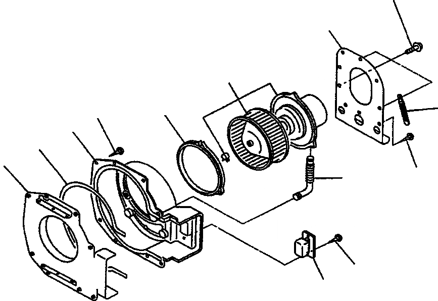 Схема запчастей Komatsu WA250PT-3MC - FIG. K7-A ОБОГРЕВАТЕЛЬ./КОНДИЦ. ВОЗДУХА - НАГНЕТАТЕЛЬ ASSEMBLY КАБИНА ОПЕРАТОРА И СИСТЕМА УПРАВЛЕНИЯ
