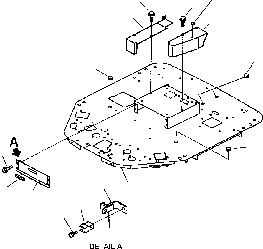 Схема запчастей Komatsu WA250PT-3MC - FIG. K-A ОСНОВН. КОНСТРУКЦИЯ КАБИНА ОПЕРАТОРА И СИСТЕМА УПРАВЛЕНИЯ