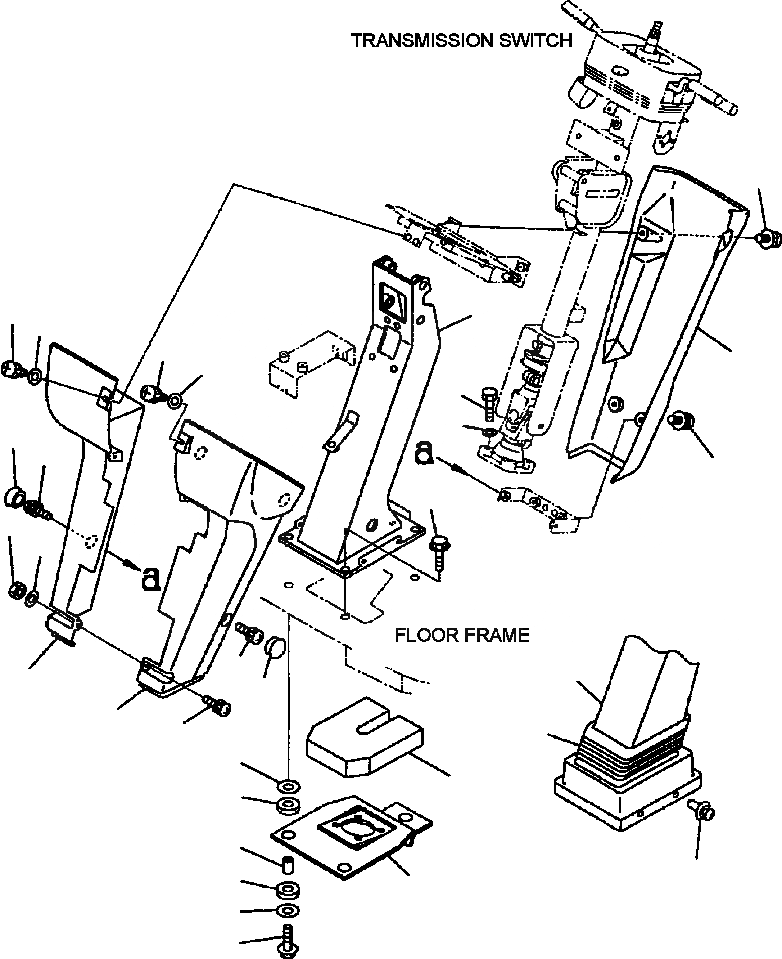 Схема запчастей Komatsu WA250PT-3MC - FIG. K-A РУЛЕВОЕ КОЛЕСО И РУЛЕВ. КОЛОНКА - КОРПУС КАБИНА ОПЕРАТОРА И СИСТЕМА УПРАВЛЕНИЯ