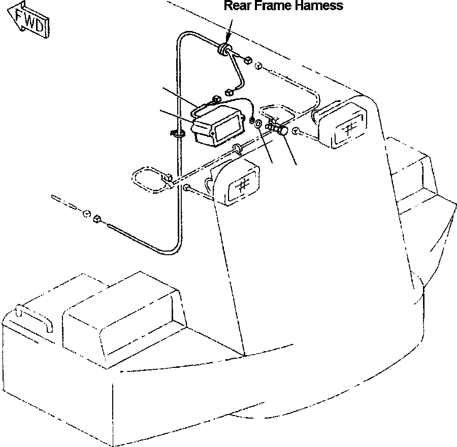 Схема запчастей Komatsu WA250PT-3MC - FIG. M-A ЗАЩИТА РАДИАТОРА - СИГНАЛ. ЗАДНЕГО ХОДА ЧАСТИ КОРПУСА