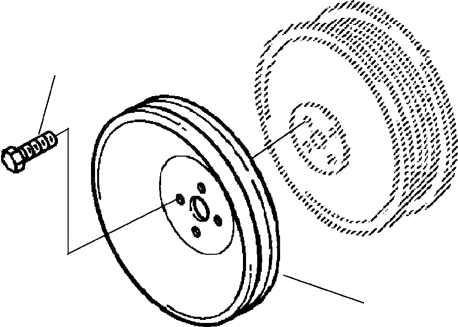Схема запчастей Komatsu WA250PT-3L - АКСЕССУАРЫ ПРИВОДН. ШКИВ ДВИГАТЕЛЬ
