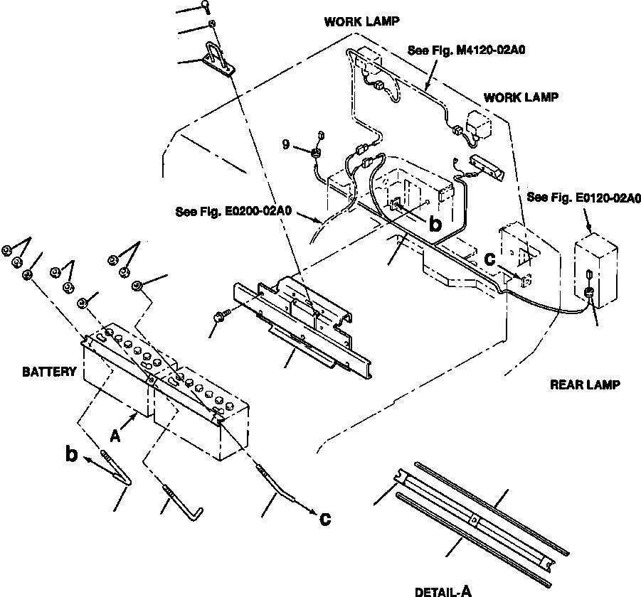 Схема запчастей Komatsu WA250PT-3L - FIG NO. E-A КОРПУС АККУМУЛЯТОРА (КОРПУС) ЭЛЕКТРИКА
