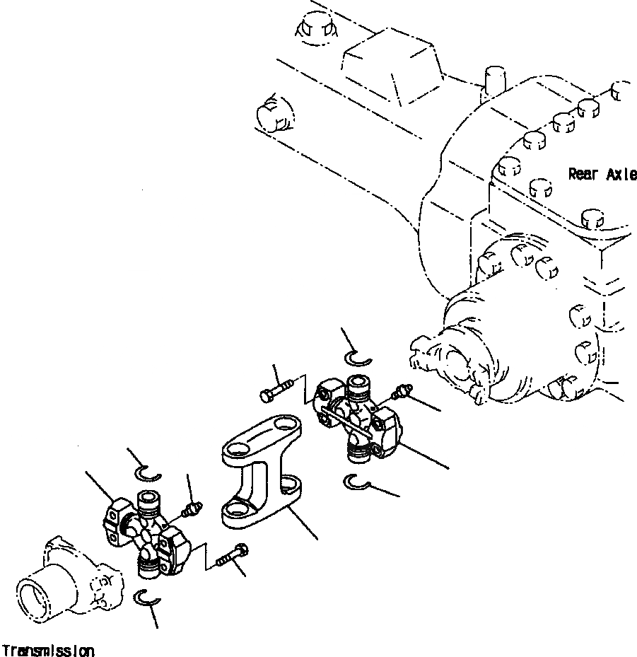 Схема запчастей Komatsu WA250PT-3L - FIG NO. F-A ВЕДУЩ. ВАЛ (ЗАДН.) СИЛОВАЯ ПЕРЕДАЧА И КОНЕЧНАЯ ПЕРЕДАЧА