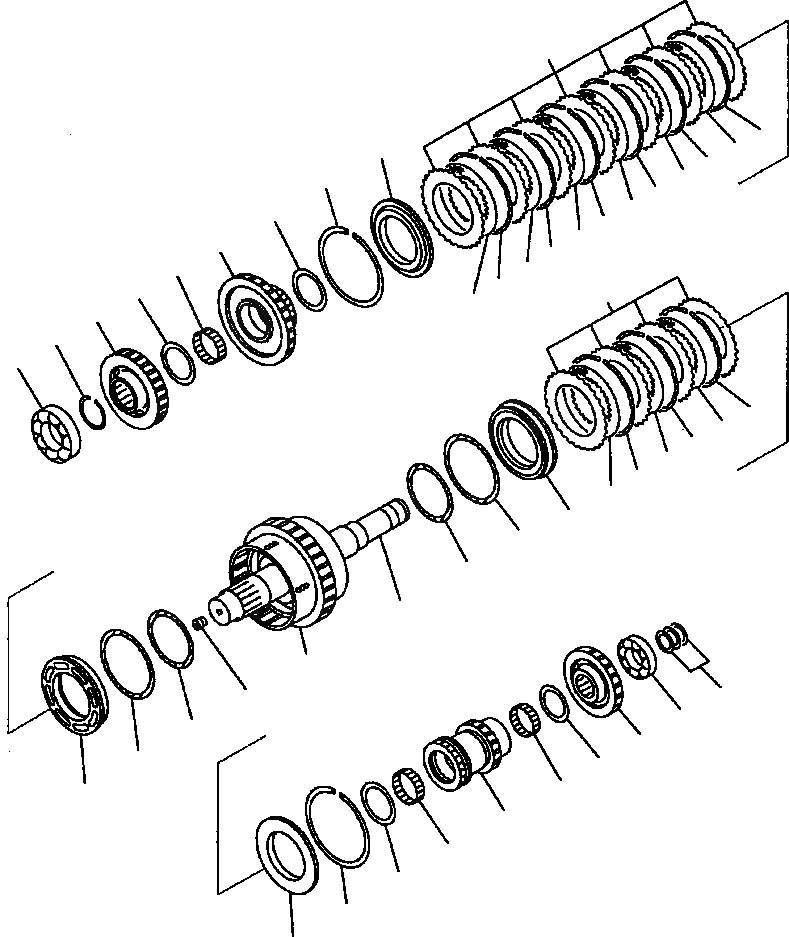 Схема запчастей Komatsu WA250PT-3L - FIG NO. F-A ТРАНСМИССИЯ (2 И 4 МУФТА) СИЛОВАЯ ПЕРЕДАЧА И КОНЕЧНАЯ ПЕРЕДАЧА