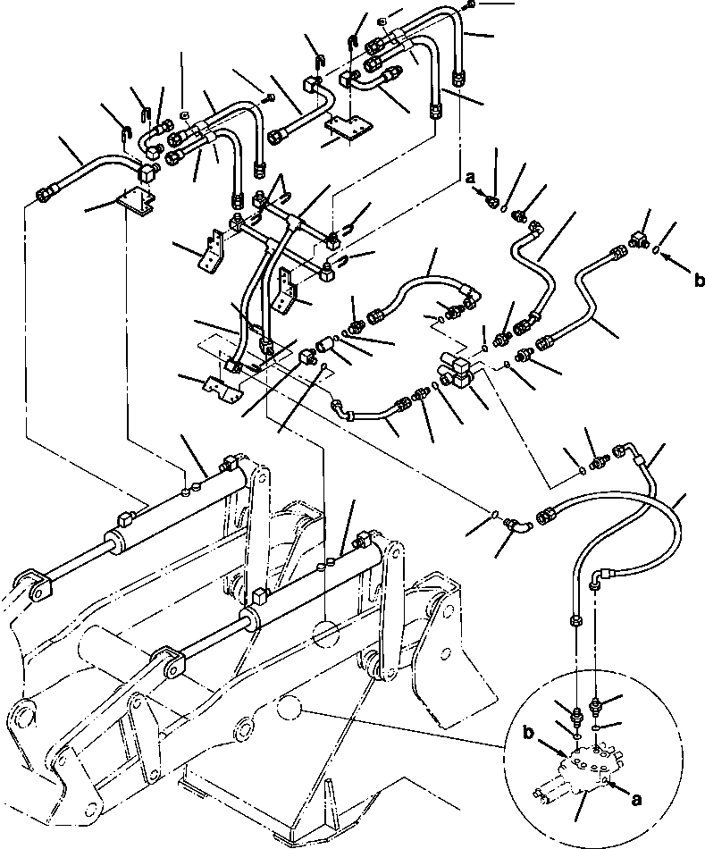 Схема запчастей Komatsu WA250PT-3L - FIG NO. H-A ГИДРОЛИНИЯ УПРАВЛЯЮЩ. КЛАПАН - ГИДРОЦИЛИНДР КОВША MACHINES С PARALLEL ИНСТРУМЕНТ НЕСУЩИЙ ЭЛЕМЕНТ ГИДРАВЛИКА