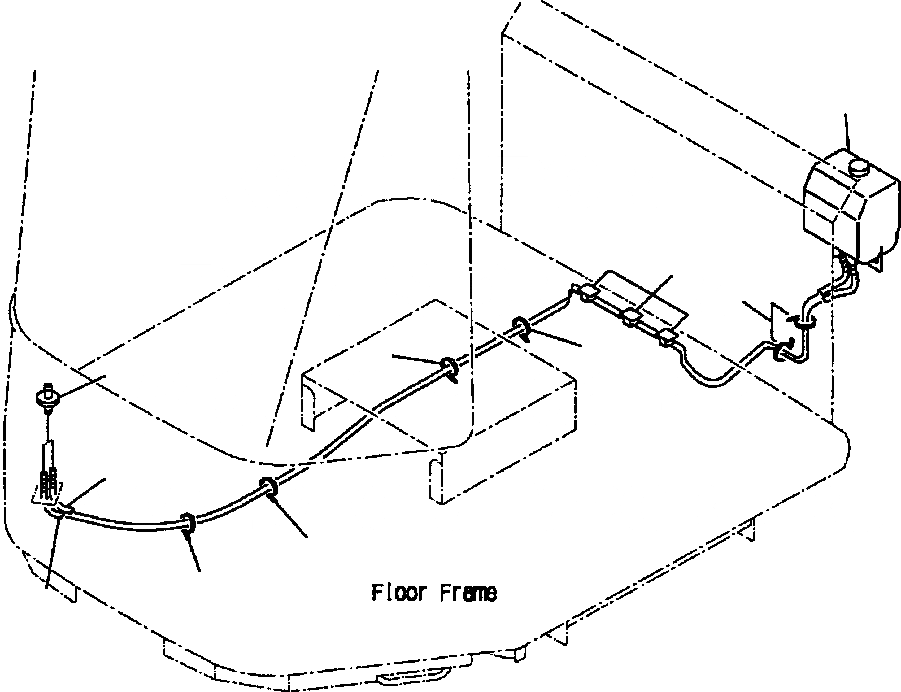 Схема запчастей Komatsu WA250PT-3L - FIG NO. K-A ОМЫВАТЕЛЬ СТЕКЛА БАК (С КАБИНОЙ) КАБИНА ОПЕРАТОРА И СИСТЕМА УПРАВЛЕНИЯ