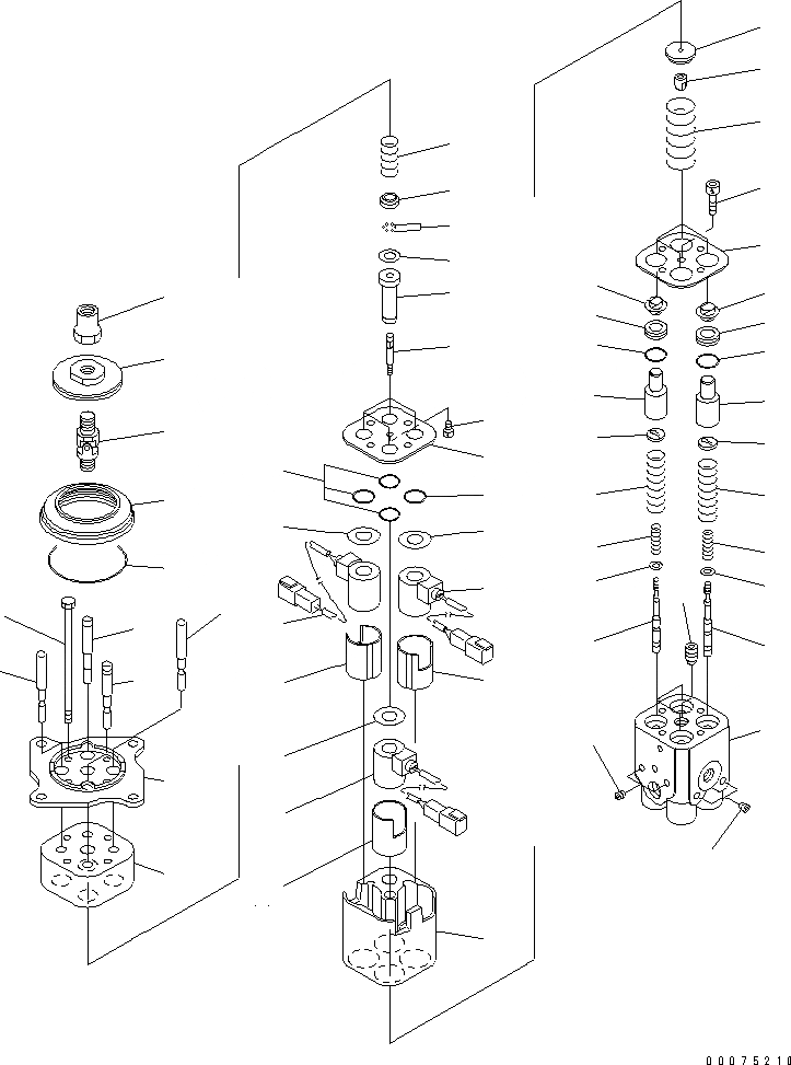 Схема запчастей Komatsu WA250PT-5L - ПРАВ. КОНСОЛЬ (ГЛАВН. КЛАПАН) (ДЛЯ MULTI FUNCTION РЫЧАГ) КАБИНА ОПЕРАТОРА И СИСТЕМА УПРАВЛЕНИЯ
