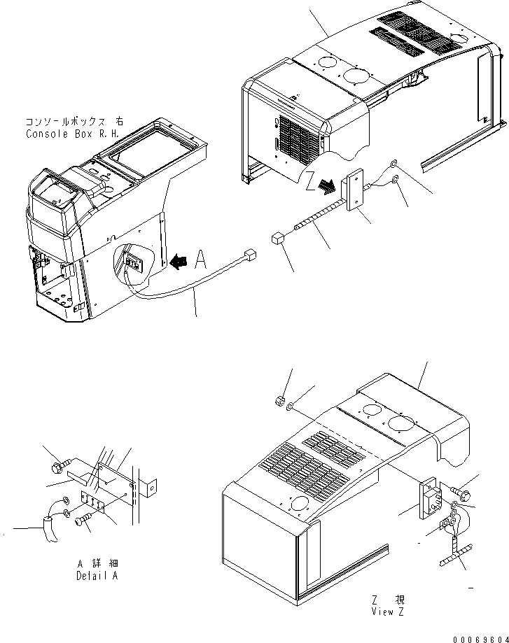 Схема запчастей Komatsu WA250PT-5L - 12В КОНВЕРТЕР КАБИНА ОПЕРАТОРА И СИСТЕМА УПРАВЛЕНИЯ