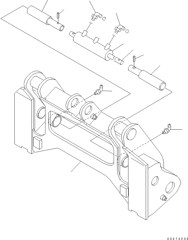 Схема запчастей Komatsu WA250PT-5L - СОЕДИНИТ. УСТР-ВО (ГИДРАВЛ КОМПЛЕКТ) РАБОЧЕЕ ОБОРУДОВАНИЕ
