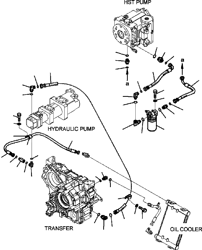 Схема запчастей Komatsu WA320-5L - F7-A HST МАСЛ. ФИЛЬТР И ПЕРЕДАЧА ЛИНИЯ СИЛОВАЯ ПЕРЕДАЧА И КОНЕЧНАЯ ПЕРЕДАЧА
