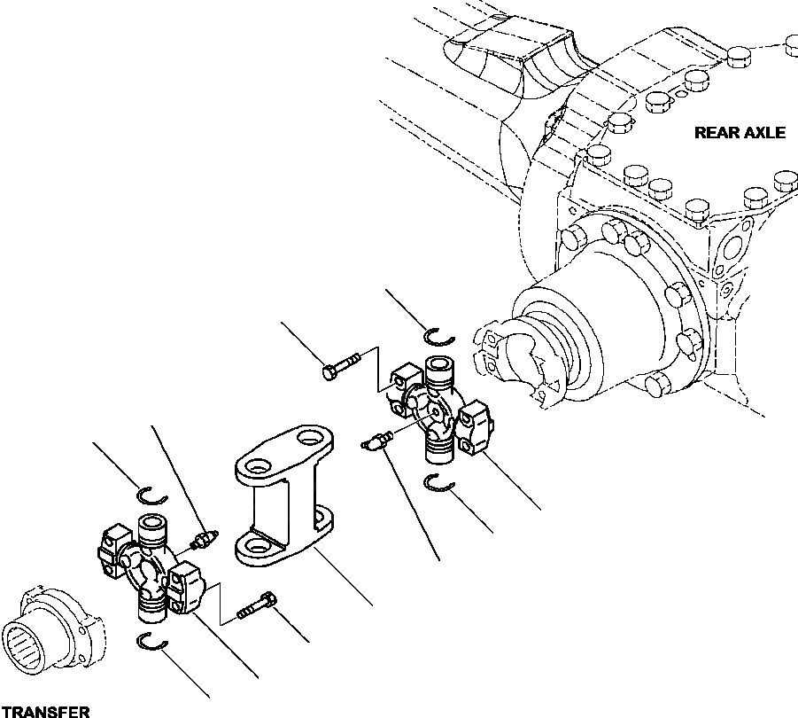 Схема запчастей Komatsu WA320-5L - F-A ЗАДН. ПРИВОДВАЛ СИЛОВАЯ ПЕРЕДАЧА И КОНЕЧНАЯ ПЕРЕДАЧА