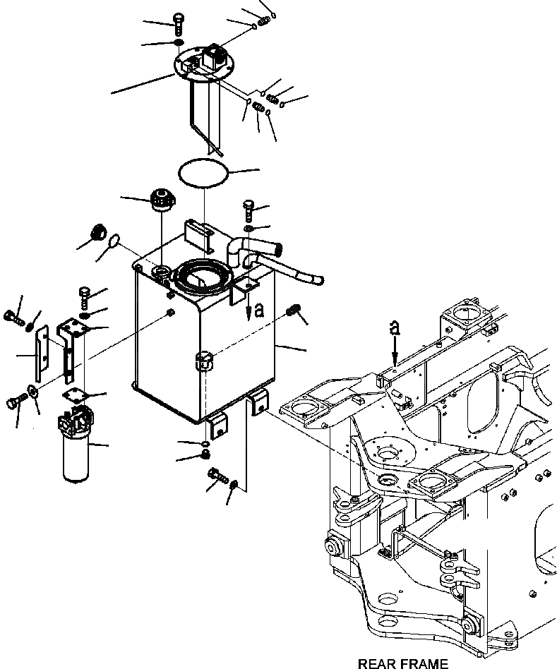 Схема запчастей Komatsu WA320-5L - H-A ГИДР. БАК. ГИДРАВЛИКА