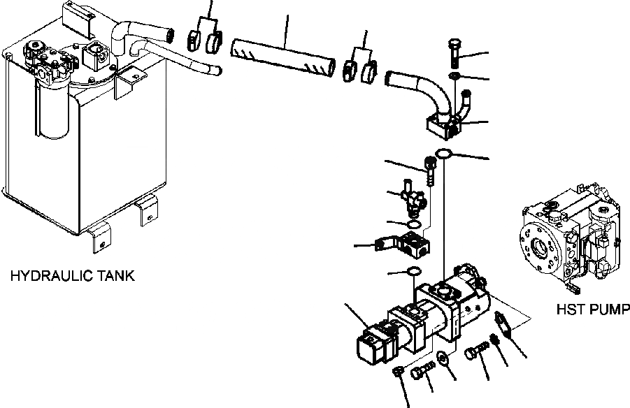 Схема запчастей Komatsu WA320-5L - H-A КРЕПЛЕНИЕ ГИДР. НАСОСА И ЛИНИЯ ГИДРАВЛИКА