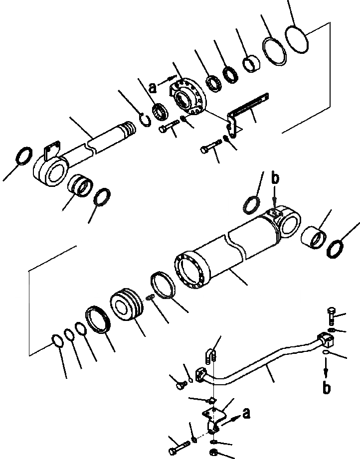 Схема запчастей Komatsu WA320-5L - H-A ЦИЛИНДР КОВША БОЛЬШ. КОВШ ГИДРАВЛИКА