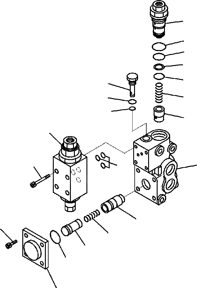 Схема запчастей Komatsu WA320-5L - H79-A ОТСЕКАЮЩИЙ КЛАПАН ГИДРАВЛИКА
