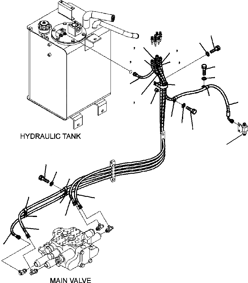 Схема запчастей Komatsu WA320-5L - H-A ГИДРОЛИНИЯ PPC ТРУБЫ (/) ГИДРАВЛИКА