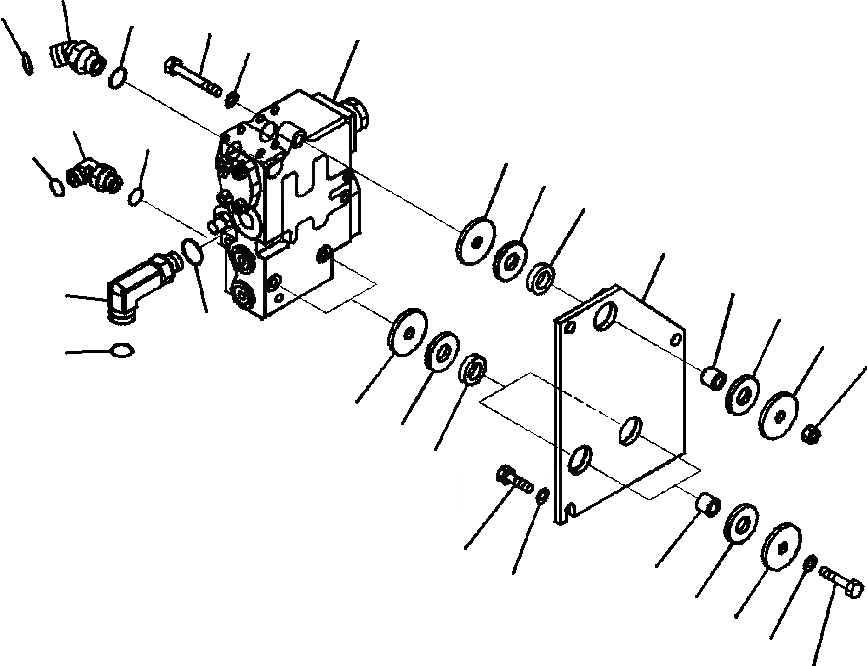 Схема запчастей Komatsu WA320-5L - H-A ГИДРОЛИНИЯ ECSS КЛАПАН КРЕПЛЕНИЕ ГИДРАВЛИКА