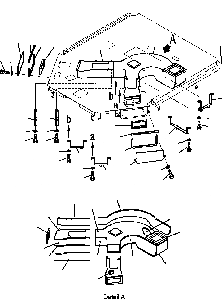 Схема запчастей Komatsu WA320-5L - K-A КОНДИЦ. ВОЗДУХА ПОЛ ВОЗДУХОВОДЫ OPERATORXD S ОБСТАНОВКА И СИСТЕМА УПРАВЛЕНИЯ