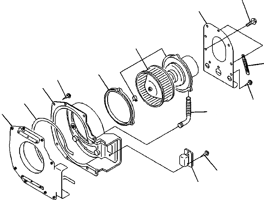 Схема запчастей Komatsu WA320-5L - K-8A БЛОК КОНДИЦИОНЕРА НАГНЕТАТЕЛЬ OPERATORXD S ОБСТАНОВКА И СИСТЕМА УПРАВЛЕНИЯ