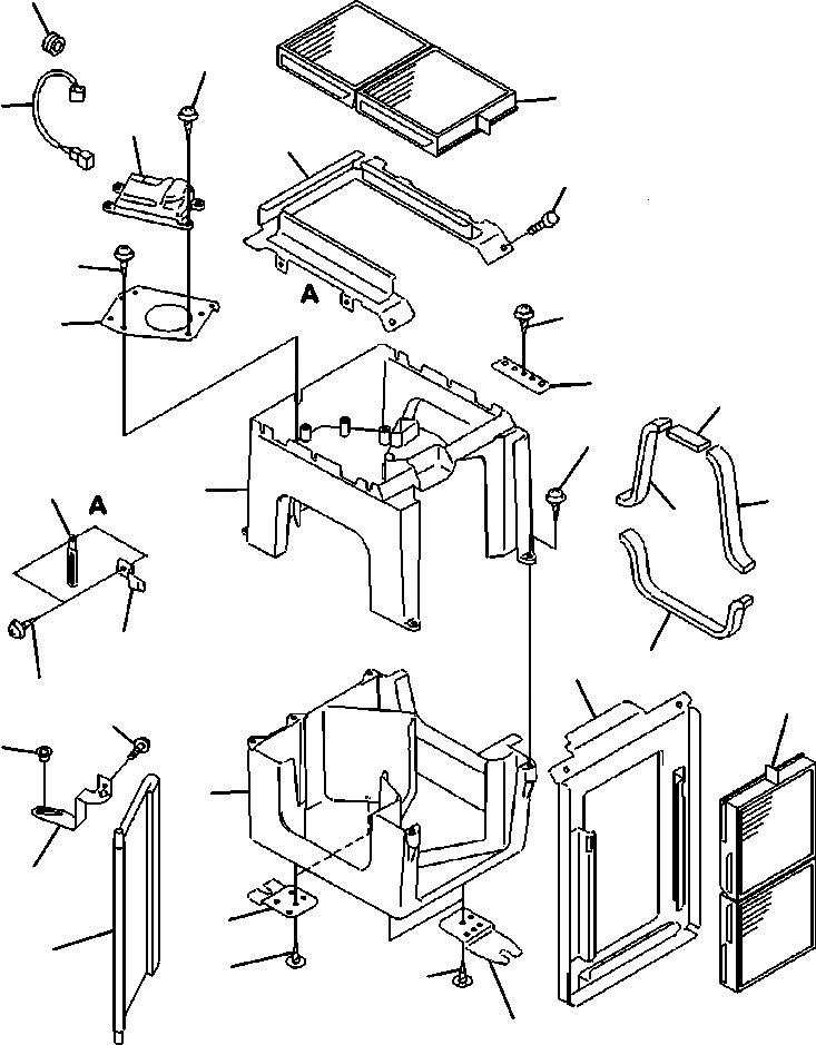 Схема запчастей Komatsu WA320-5L - K-8A ДЕМПФЕР OPERATORXD S ОБСТАНОВКА И СИСТЕМА УПРАВЛЕНИЯ