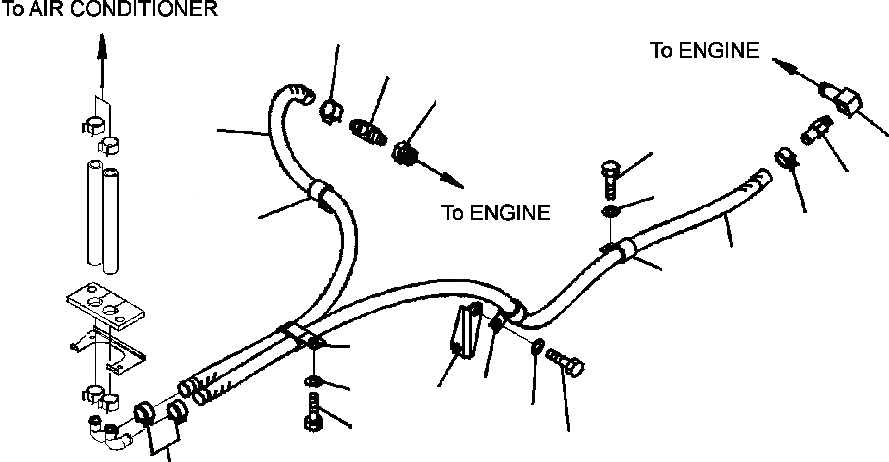 Схема запчастей Komatsu WA320-5L - K7-A ГИДР. ПРОВОД. ОБОГРЕВАТЕЛЯ OPERATORXD S ОБСТАНОВКА И СИСТЕМА УПРАВЛЕНИЯ
