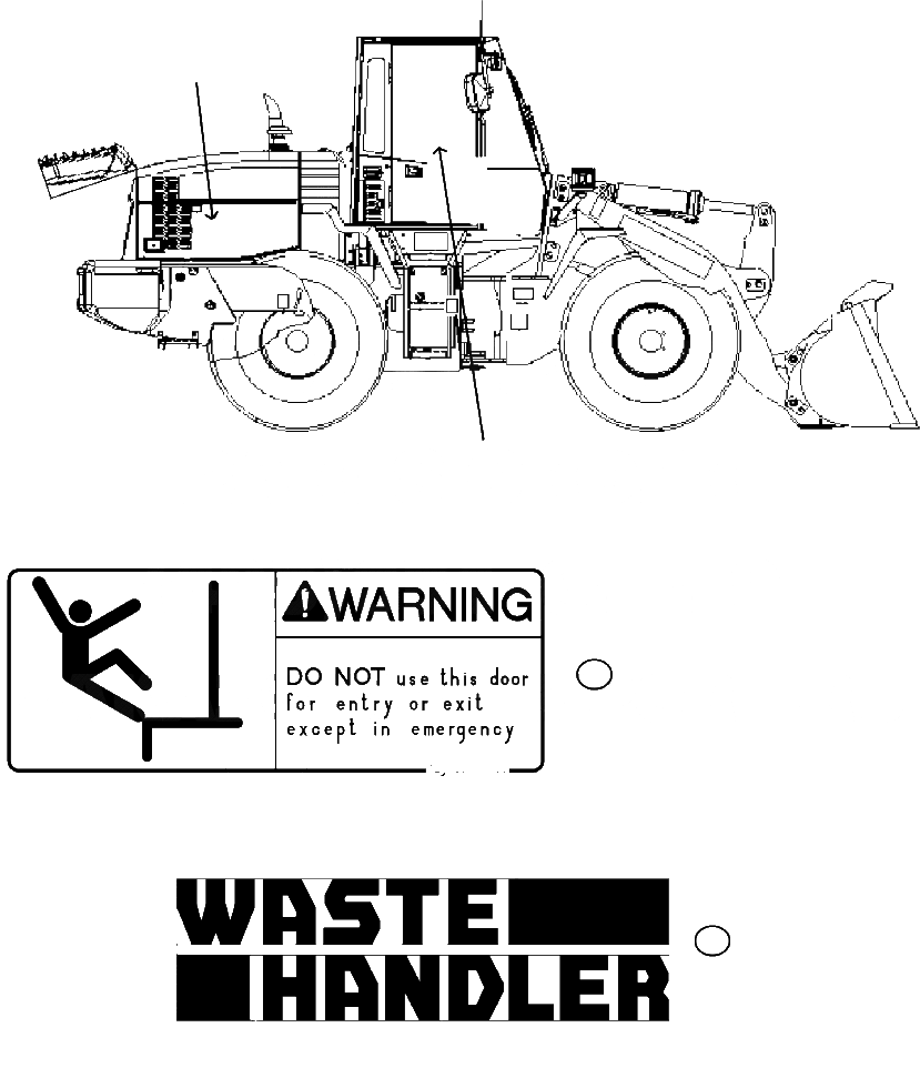 Схема запчастей Komatsu WA320-5L - U-A ТАБЛИЧКИ WASTE РУКОЯТЬR МАРКИРОВКА