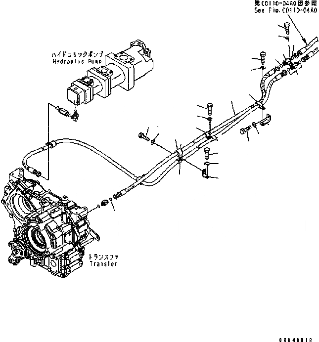 Схема запчастей Komatsu WA320-5 - ПЕРЕДАЧА МАСЛООХЛАДИТЕЛЬ СИСТЕМА ОХЛАЖДЕНИЯ
