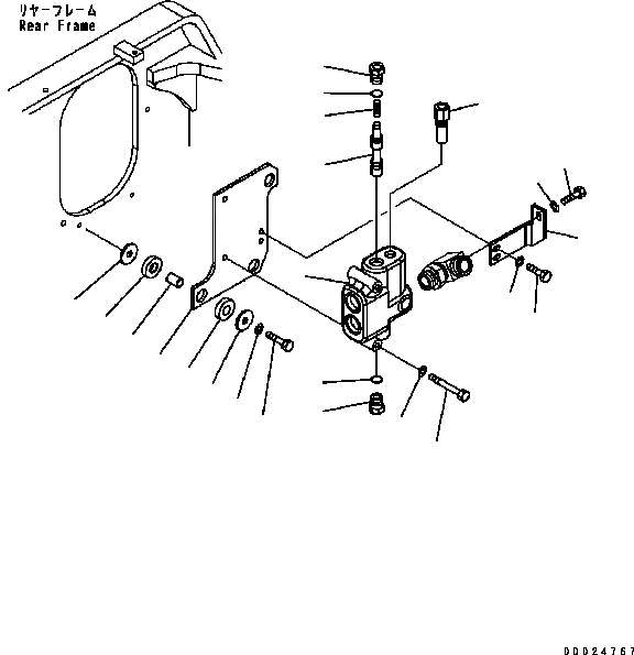 Схема запчастей Komatsu WA320-5 - КЛАПАН РУЛЕВОГО УПРАВЛЕНИЯ ГИДРАВЛИКА
