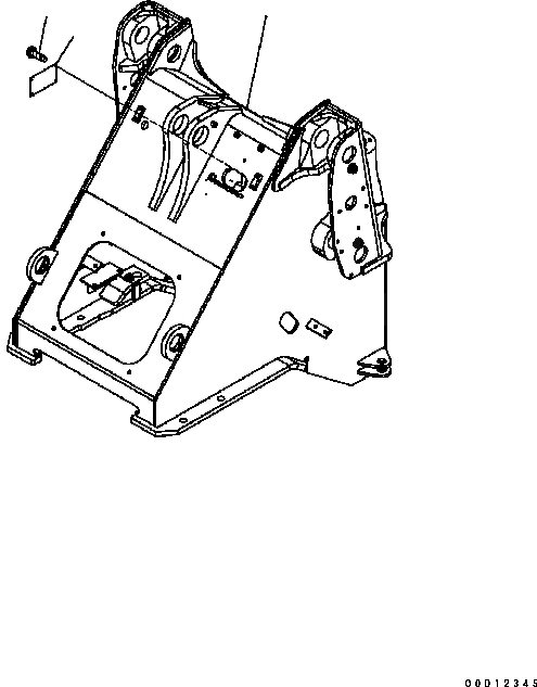 Схема запчастей Komatsu WA320-5 - ПЕРЕДН. РАМА (ДЛЯ 3-Х СЕКЦИОНН. КЛАПАН) ОСНОВН. РАМА И ITS КОМПОНЕНТЫ