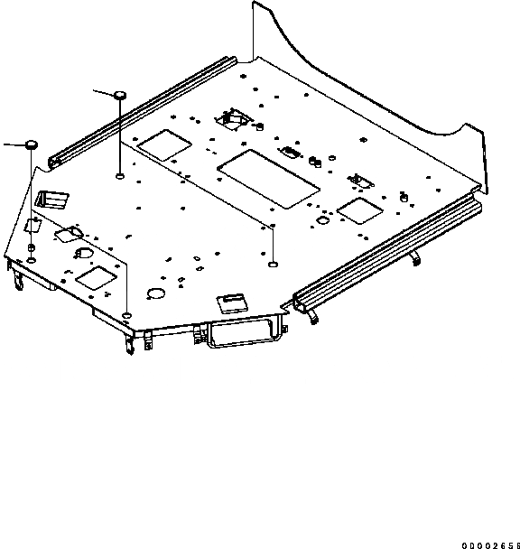 Схема запчастей Komatsu WA320-5 - ПОЛ (КРЫШКА) OPERATOR’S ОБСТАНОВКА И СИСТЕМА УПРАВЛЕНИЯ