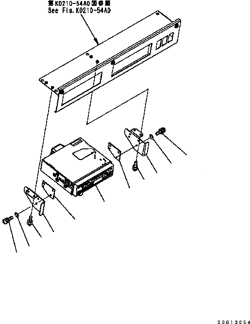 Схема запчастей Komatsu WA320-5 - РАДИО (AM, FM) (CASSETE) OPERATOR’S ОБСТАНОВКА И СИСТЕМА УПРАВЛЕНИЯ