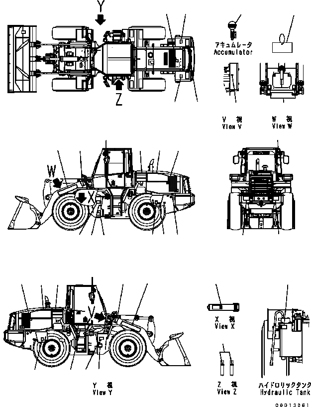 Схема запчастей Komatsu WA320-5 - МАРКИРОВКА (ПОРТУГАЛ.) МАРКИРОВКА
