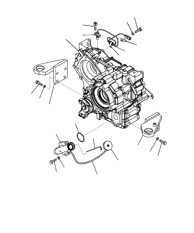 Схема запчастей Komatsu WA320-6 - F-A КОРПУС ПЕРЕДАЧИ МОНТАЖНЫЙ КАРКАСS СИЛОВАЯ ПЕРЕДАЧА И КОНЕЧНАЯ ПЕРЕДАЧА