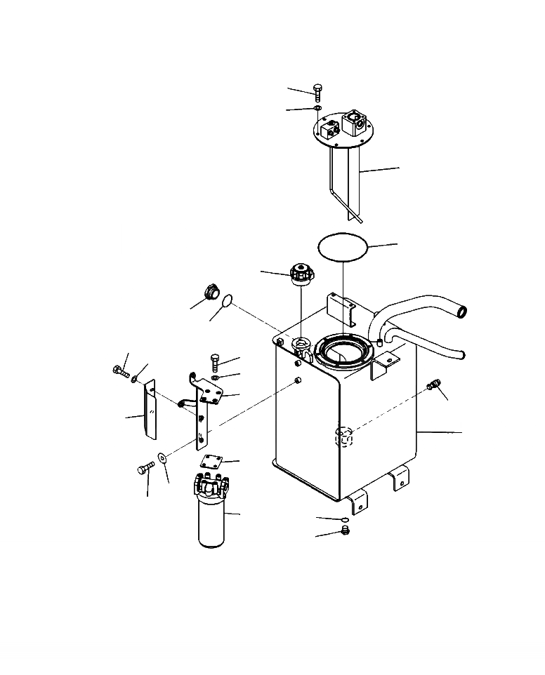 Схема запчастей Komatsu WA320-6 - H-A ГИДР. БАК. COMPLETE ASSEMBLY ГИДРАВЛИКА