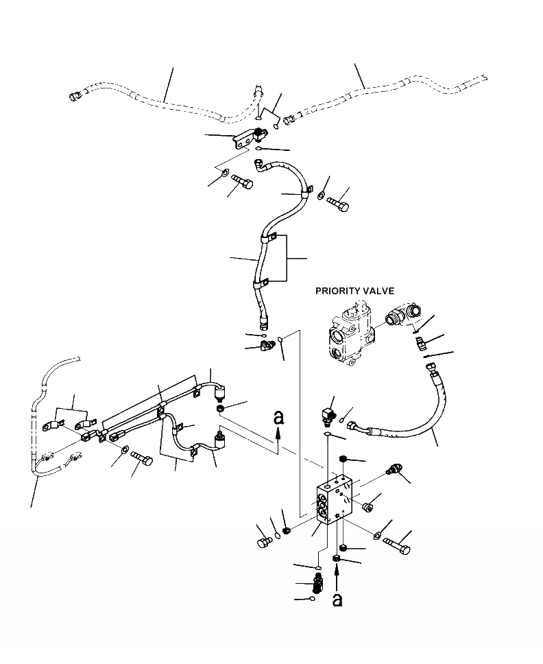 Схема запчастей Komatsu WA320-6 - H-A ГИДРОЛИНИЯ ЭКСТРЕНН. КЛАПАН РУЛЕВОГО УПРАВЛЕНИЯ КРЕПЛЕНИЕ И PRESSURE ПЕРЕКЛЮЧАТЕЛЬ ГИДРАВЛИКА