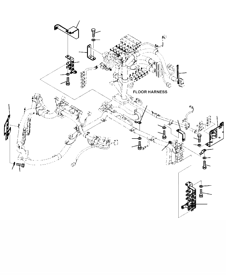 Схема запчастей Komatsu WA320-6 - K-A OPERATORS ОБСТАНОВКА ПОЛ Э/ПРОВОДКА СОЕДИН-Е КОРПУСS (СИСТЕМА ROPS) OPERATORXD S ОБСТАНОВКА И СИСТЕМА УПРАВЛЕНИЯ