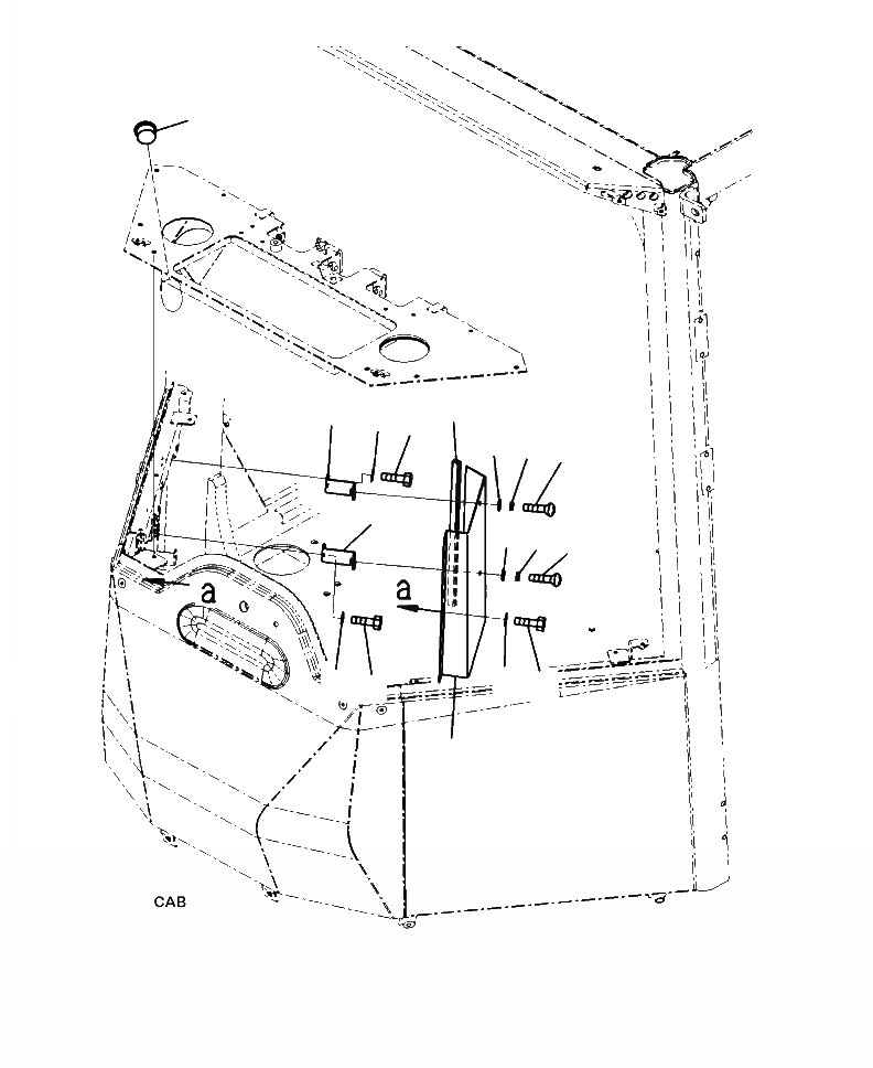 Схема запчастей Komatsu WA320-6 - K7-A КАБИНА ROPS LESS ОХЛАДИТЕЛЬ И ОБОГРЕВАТЕЛЬ. КОРПУС OPERATORXD S ОБСТАНОВКА И СИСТЕМА УПРАВЛЕНИЯ