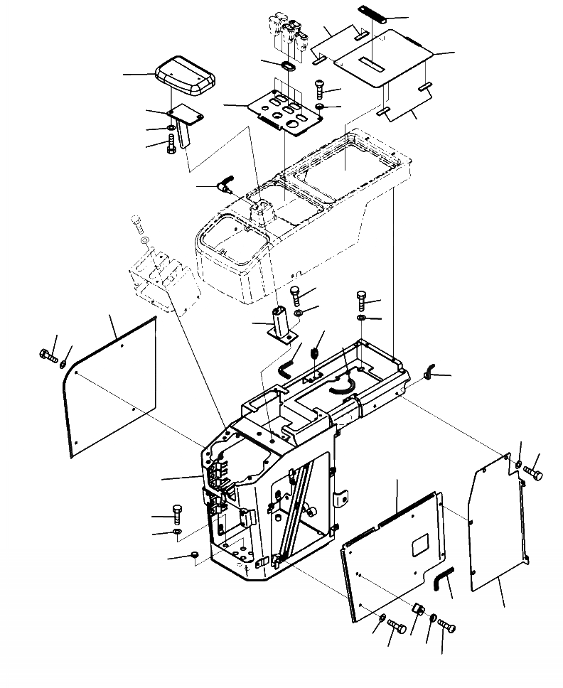Схема запчастей Komatsu WA320-6 - K-A УПРАВЛЕНИЕ ПОГРУЗКОЙS ПРАВ. КОНСОЛЬН. БЛОК - AND/OR РЫЧАГИ (КАБИНА ROPS) OPERATORXD S ОБСТАНОВКА И СИСТЕМА УПРАВЛЕНИЯ