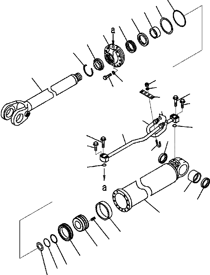 Схема запчастей Komatsu WA320-6 - T-A ЦИЛИНДР СТРЕЛЫCOMPLETE ASSEMBLY РАБОЧЕЕ ОБОРУДОВАНИЕ