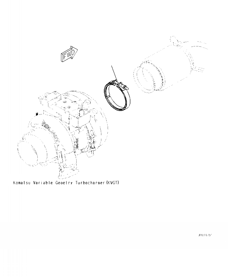 Схема запчастей Komatsu WA320-7 - AXS- КРЕПЛЕНИЕ ВЫПУСКН. СОЕДИНИТЕЛЯ ДВИГАТЕЛЬ