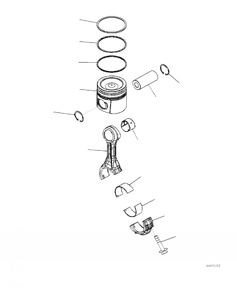 Схема запчастей Komatsu WA320-7 - A9- ПОРШЕНЬ И ШАТУН ДВИГАТЕЛЬ